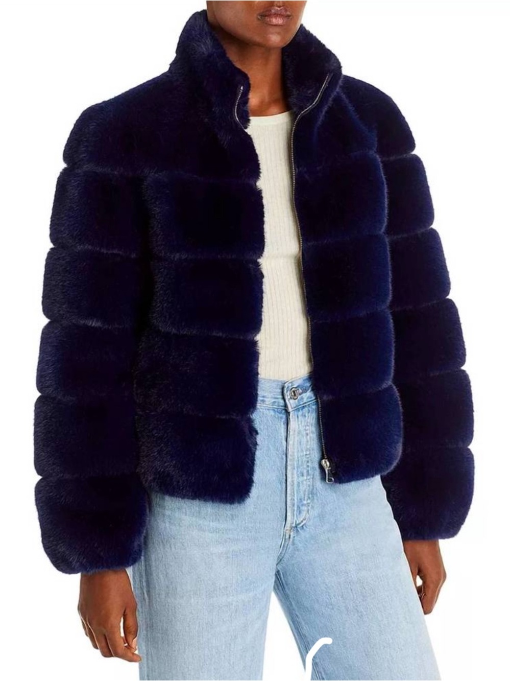Generation Love Midnight Jodi Faux Fur Coat Jacket